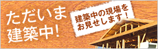 建築中の現場をお見せします！ただいま建築中！